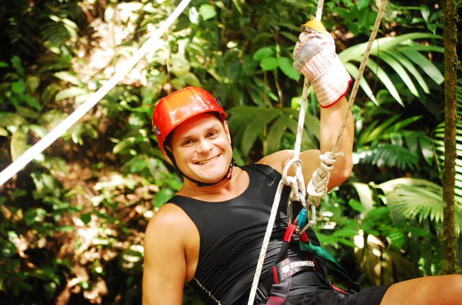 Amazing Zipline Canopy Tour with Aerial Tram Ride Private San José