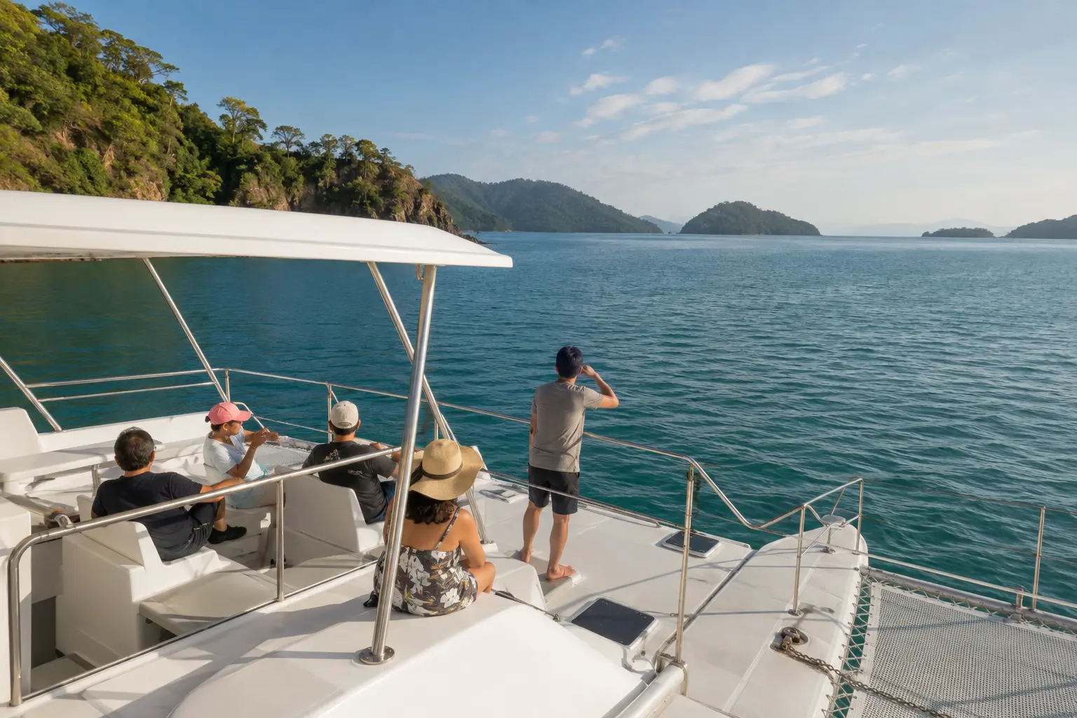 Gulf of Nicoya catamaran cruise