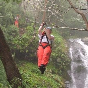 Mega Waterfall Zipline San José