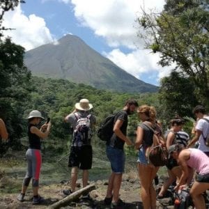 Morning Volcano Hike, Lunch & Hot Springs River