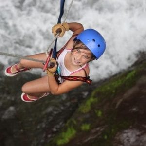 Rainforest Waterfall Rappelling and Monkey Drop La Fortuna-Arenal