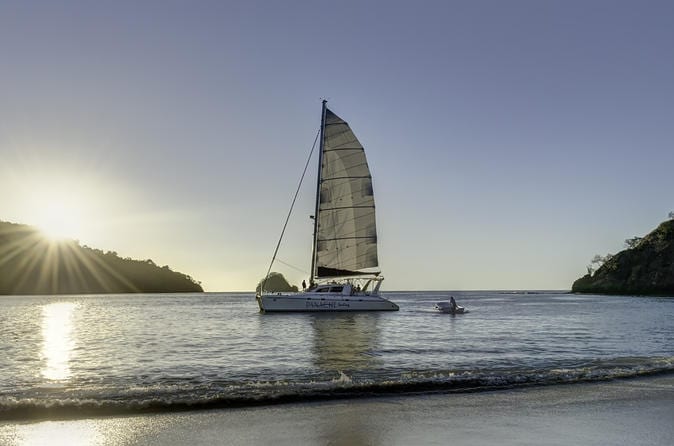 Sunset Catamaran Sailing at Flamingo Beach