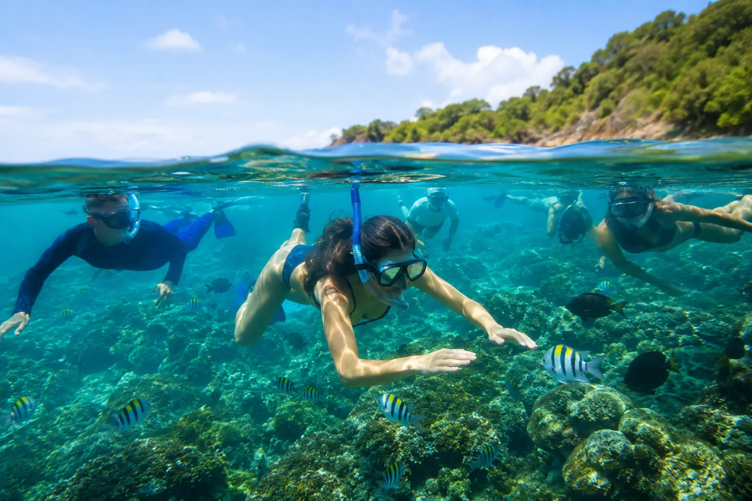 Tortuga Island guided snorkeling