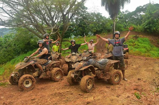 Zipline with ATV and Waterfalls Combination Tour
