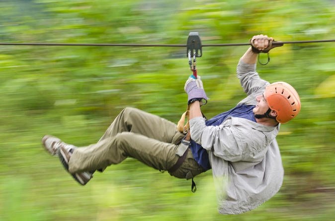Arenal Volcano Canopy Tour, 50 meters Rappelling And Hot Springs