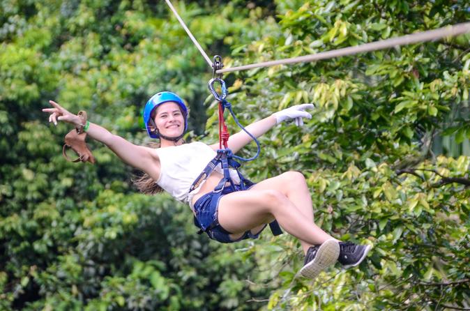 Half-Day Zipline Guided Adventure La Fortuna