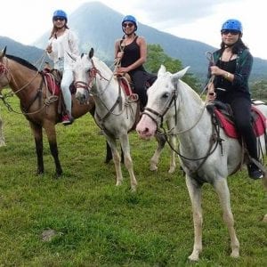 Horse Back Riding, Waterfall Hike And Rafting Class II & III La Fortuna-Arenal
