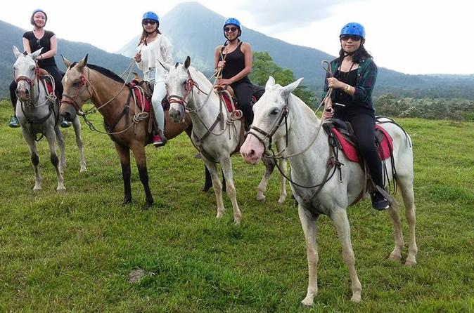 Horse Back Riding, Waterfall Hike And Rafting Class II & III La Fortuna-Arenal