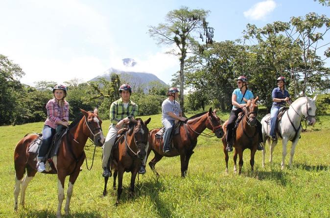 Horseback Riding At Arenal Wilberth Stable In Front Of Arenal Volcano National