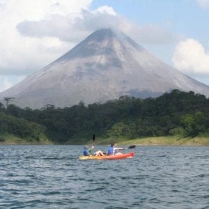 Kayaking On The Lake Arenal