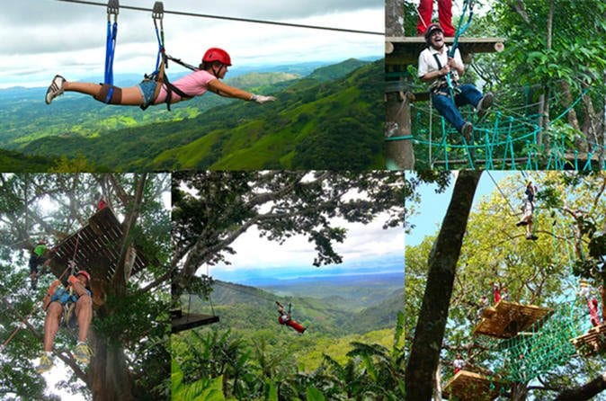 Mega Mix Adventure and Zipline San José
