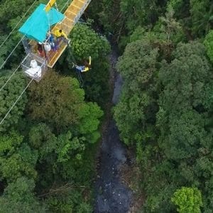 The Nearest Bungee Jump to San José - with Canopy Ziplines and Long Superman C