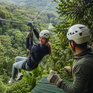 elvatura Black Diamond Pack zipline and hanging bridge in Monteverde