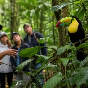 Rainforest toucan encounter